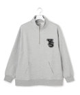 J.PRESS YORK STREET 【UNISEX】裏毛ロゴハーフジップ スウェット