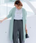 23区 L 【洗える】コットンアセテートギマ サマー ロングカーディガン