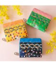 tsumori chisato CARRY カラフルレオパード ラウンドファスナー2つ折り財布