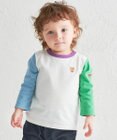 MIKI HOUSE HOT BISCUITS 【70-120cm】【Everyday Series】ワンポイント 長袖Tシャツ
