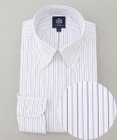 J.PRESS MEN 【PREMIUM PLEATS / 形態安定】スーピマコットンオルタネートストライプ  シャツ/B.D.