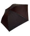 +RING 【プラスリング】【数量限定】【遮光/99%以上】レディース向け 晴雨兼用（折） BLK-DOT T943