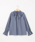 組曲 【先行予約・2WAY】エアリーシャーティングフリル襟 ブラウス