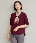 J.PRESS LADIES L 【洗える】レーヨンエリートストレッチ ギャザースリーブ ニット