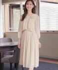 Tiaclasse 【新色追加】シフォンドレープワンピース