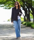 UNFILO 【UNFILO DENIM/新色追加】撥水ストレッチ ルーズワイドデニム