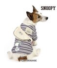 PET PARADISE スヌーピー お揃いTシャツ マルチボーダー 《グレー》 小型犬