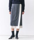 BEIGE， GADE / モノトーンドット柄ラップ風スカート