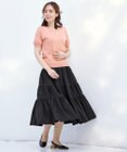 Tiaclasse 【洗える】ティアードフレアスカート