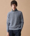 JOSEPH ABBOUD 【エコ素材和紙使用・日本素材】和紙杢メッシュクルーネック ニット