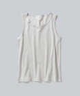 WHITE MAILS SPANDEX PAPER JERSEY タンクトップ