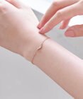 Phoebe Vラインビジューブレスレット　ローズゴールド
