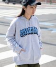 WEGO 【ユニセックス着用ITEM】ワッペンロゴZIPパーカー