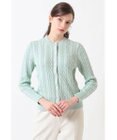 DAKS ミックスケーブルニットカーディガン