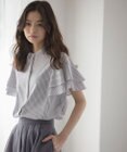 組曲 コットンレーヨンシャーティング ブラウス