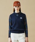 23区GOLF 【WOMEN】コットンアクリル ニットベスト