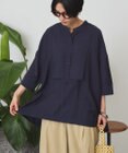 AMERICAN HOLIC 【WEB限定】接触冷感バンドカラーシャツチュニック