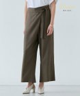 BEIGE， CAROLE / リネンライクラップワイドパンツ