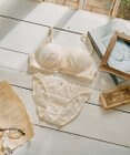 San-ai Resort（三愛水着楽園） 【northerly bra フィットシリーズ 谷間メイク】 カシュクールレースモールド ブラジャー＆ショーツSet B～Fカップ