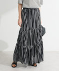 Green Parks ・ＥＬＥＮＣＡＲＥ　ＤＵＥ　ストライプフレアスカート