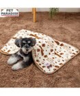 PET PARADISE リサとガスパール ブランケット 《カフェ柄》