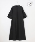 23区 【R(アール)】NALYA リネンヴィスストレッチ ボリュームスリーブワンピース