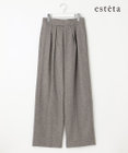 23区 S 【エステータ】シルクネップツイード パンツ