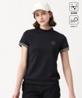 23区GOLF 【WOMEN】【吸水速乾・UVケア】袖ライン モックネックシャツ