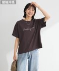 Green Parks フロッキー筆記体ロゴボックスＴシャツ