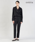 23区 S 【エステータ】ウールシルクギャバジン パンツ