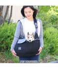 PET PARADISE ソフト メッシュスリング キャリーバッグ 【小型犬】 ブラック / ホワイト