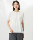J.PRESS LADIES L 【洗える・接触冷感】プレーティングジャージー フレア カットソー
