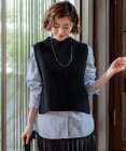 23区 【洗える】コットンリリー ニットベスト