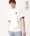 23区GOLF 【MEN】【吸水速乾・UVケア】袖ライン モックネックシャツ
