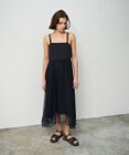 GRACE CONTINENTAL メッシュコンビキャミワンピース