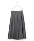ICB 【洗える】レザーライクプリーツ スカート