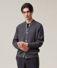 J.PRESS MEN 羽織るだけで整う大人の品格【ストレッチ / イージーケア】【FLEX YARN】ケーブルニット ブルゾンライク カーディガン