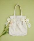 Maison de FLEUR ダブルリボンギャザートートバッグ