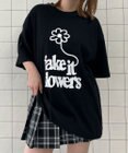 WEGO fake　it　flowersビッグT