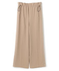 BEIGE， 【洗える】FLEUR / ウエストゴムワイドストレートパンツ
