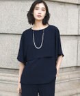 23区 S 【新色追加】ストレッチジョーゼット  ケープデザイン カットソー