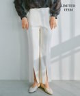 ICB 【WEB限定・洗える】キュプラハイパワーストレッチ セミフレアパンツ
