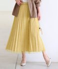 ANY SIS L 【洗える】チュールレイヤードプリーツ スカート