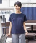 J.PRESS LADIES 【吸水速乾】レーシーコンビ フレンチスリーブ カットソー