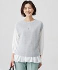 J.PRESS LADIES S 【洗える】Linen Cotton Vest  ニット ベスト