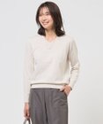 J.PRESS LADIES L HIGH GAUGE BASIC Vネック ニット