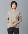 J.PRESS LADIES L 【洗える・WEB限定カラーあり】CASHMERE BLEND Vネック ニット