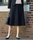 自由区 L 【19号サイズまで展開・きれいめの定番・セットアップ対応・セレモニー・通勤】トリアセダブルクロスフレア スカート