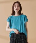 ANY 【接触冷感/UVケア/シワになりにくい】フレアスリーブ Tブラウス
