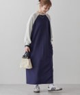 AMERICAN HOLIC 異素材ラグランスリーブロングワンピース